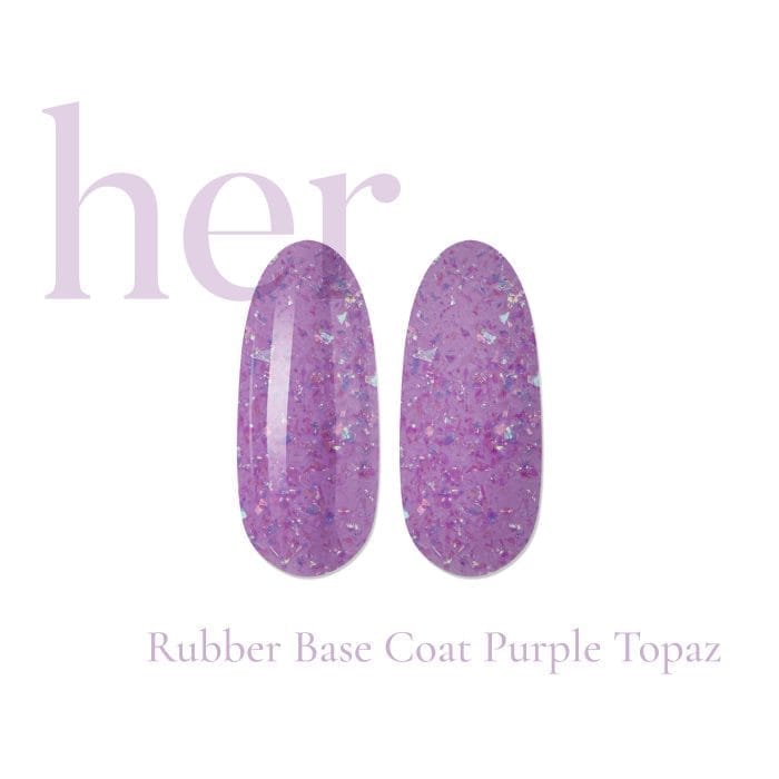 RUBBER BASE COAT PURPLE TOPAZ